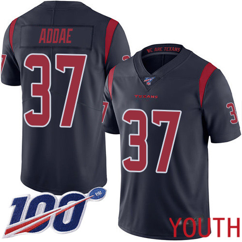 Houston Texans Limited Navy Blue Youth Jahleel Addae Jersey NFL Football 37 100th Season Rush Vapor Untouchable